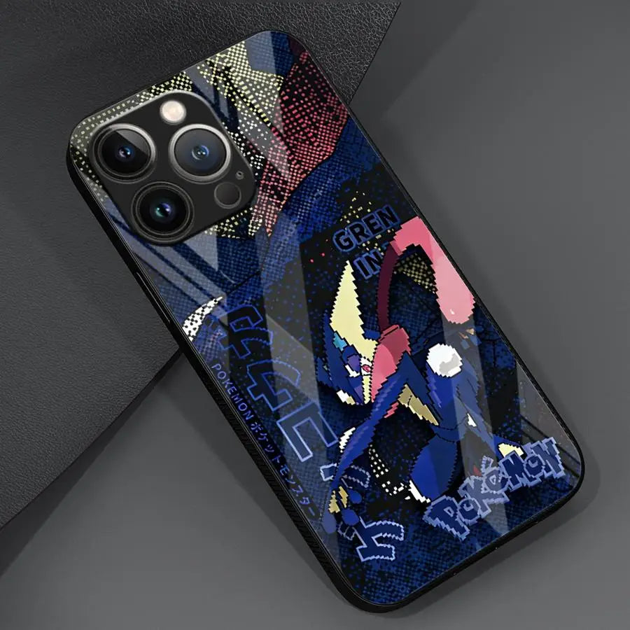 Anime Pokémon Tempered Glass iPhone Case