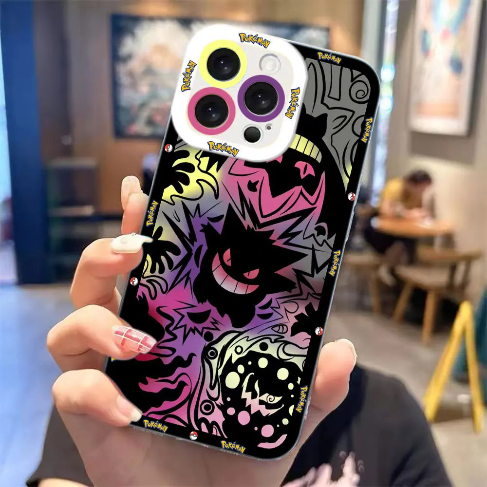Gengar Clear Pokémon Phone Case – Cute Cartoon TPU Protective Cover