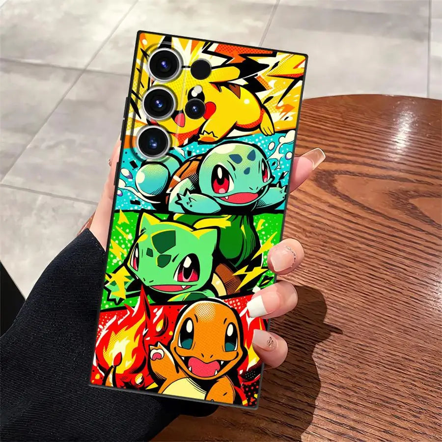 Cartoon Pokémon Phone Case for Samsung Galaxy – Cute Protective Cover for Fans