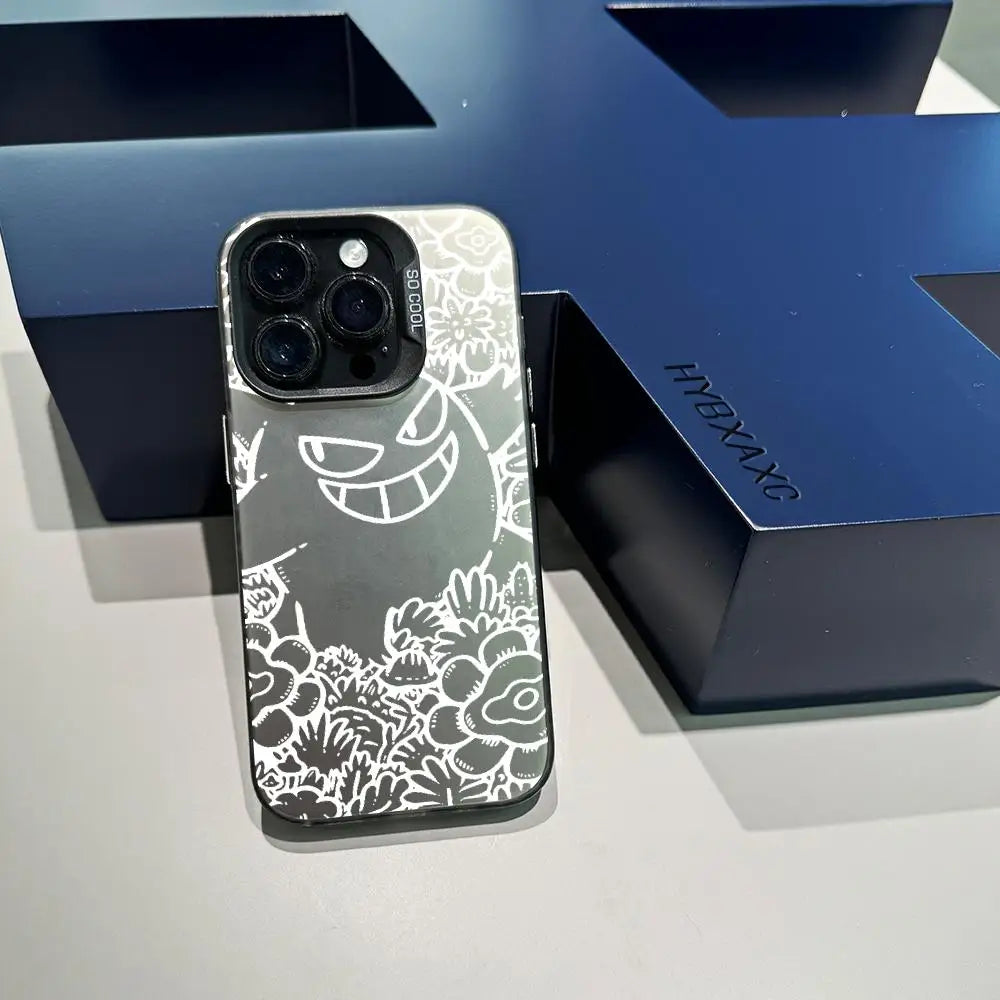 Cute Floral Gengar Pokémon Phone Case – iPhone Series