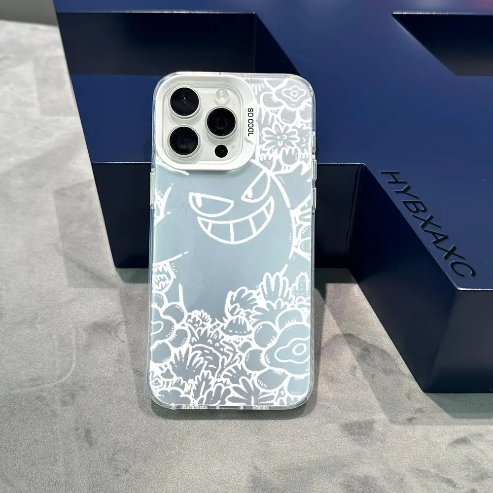 Cute Floral Gengar Pokémon Phone Case – iPhone Series