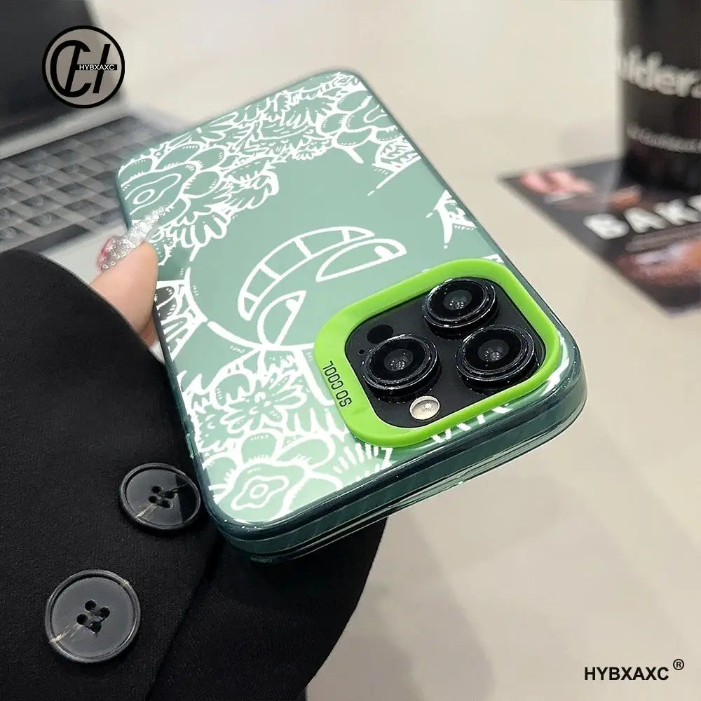 Cute Floral Gengar Pokémon Phone Case – iPhone Series