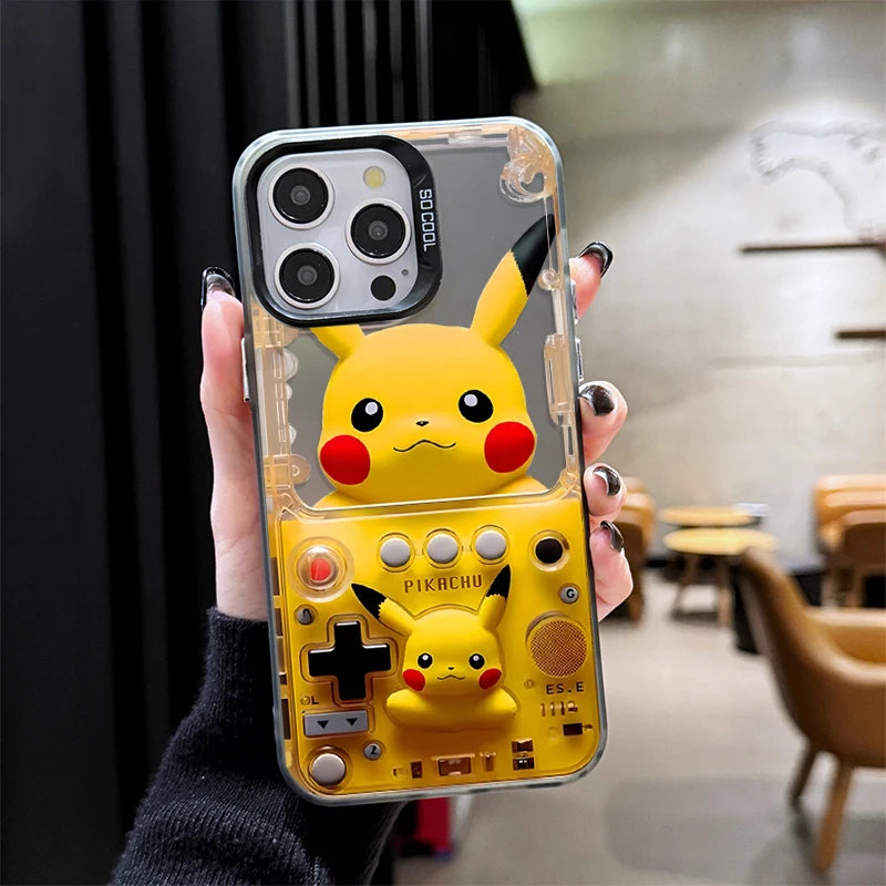 Anime Pikachu P-Pokemon Gengar Hard Phone Case for iPhone 17 16 15 14 13 12 11 Pro Max Plus 17 Air 16E X XR XS Max Back Cover