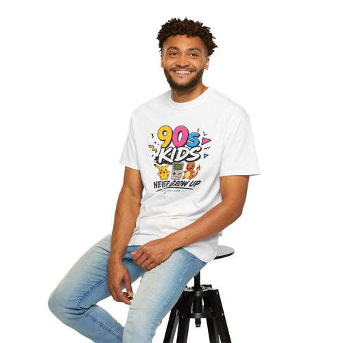 90s Kids Never Grow Up T-Shirt | Retro Nostalgia Graphic Tee