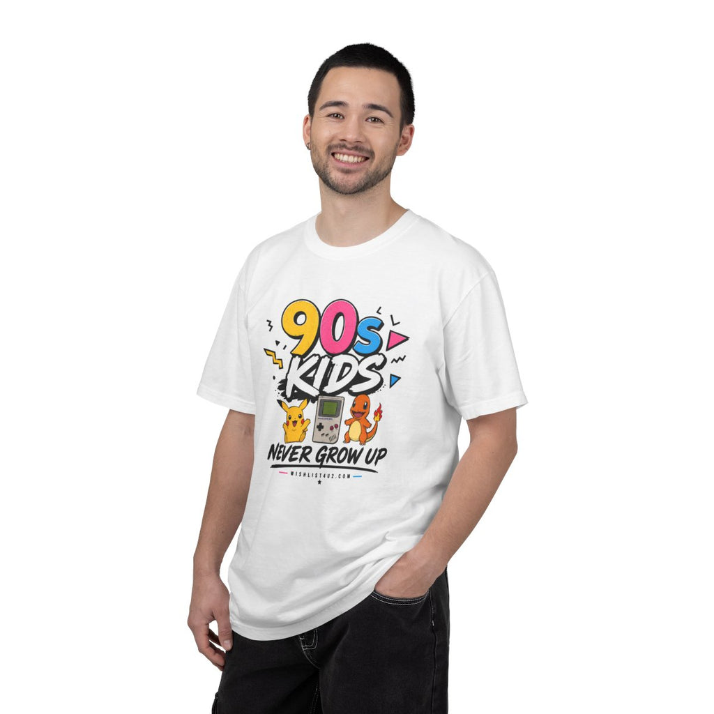 90s Kids Never Grow Up T-Shirt | Retro Nostalgia Graphic Tee