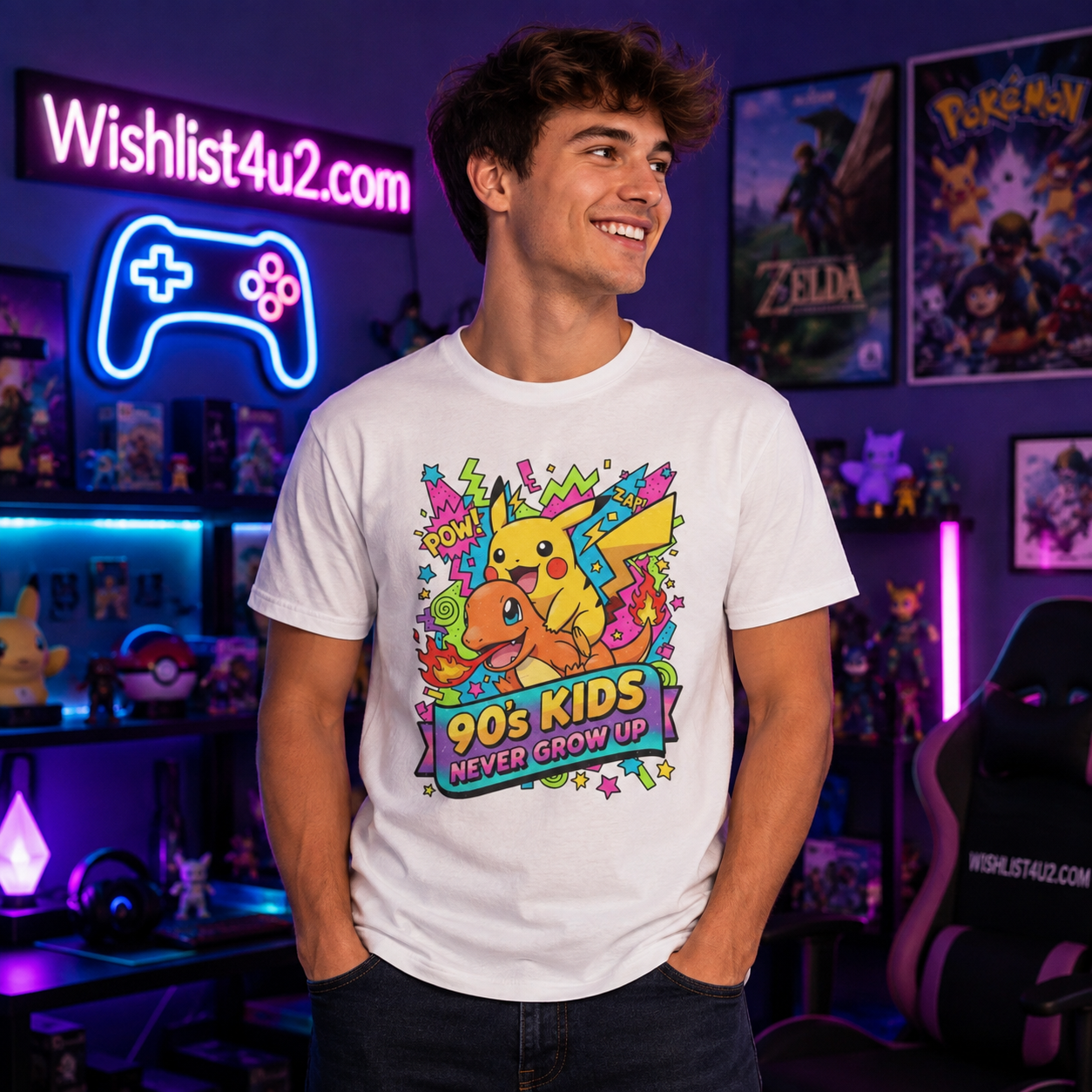 90s 90s Kids Never Grow Up' Graphic Tee